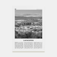 Launceston Travel B&W Poster