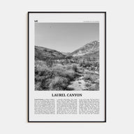 Laurel Canyon Travel B&W Poster