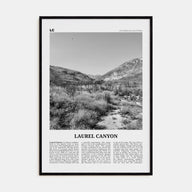 Laurel Canyon Travel B&W Poster