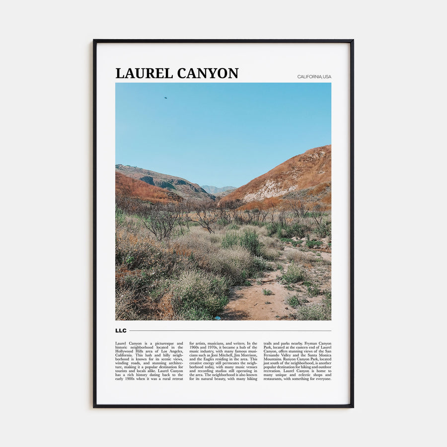 Laurel Canyon Travel Color Poster
