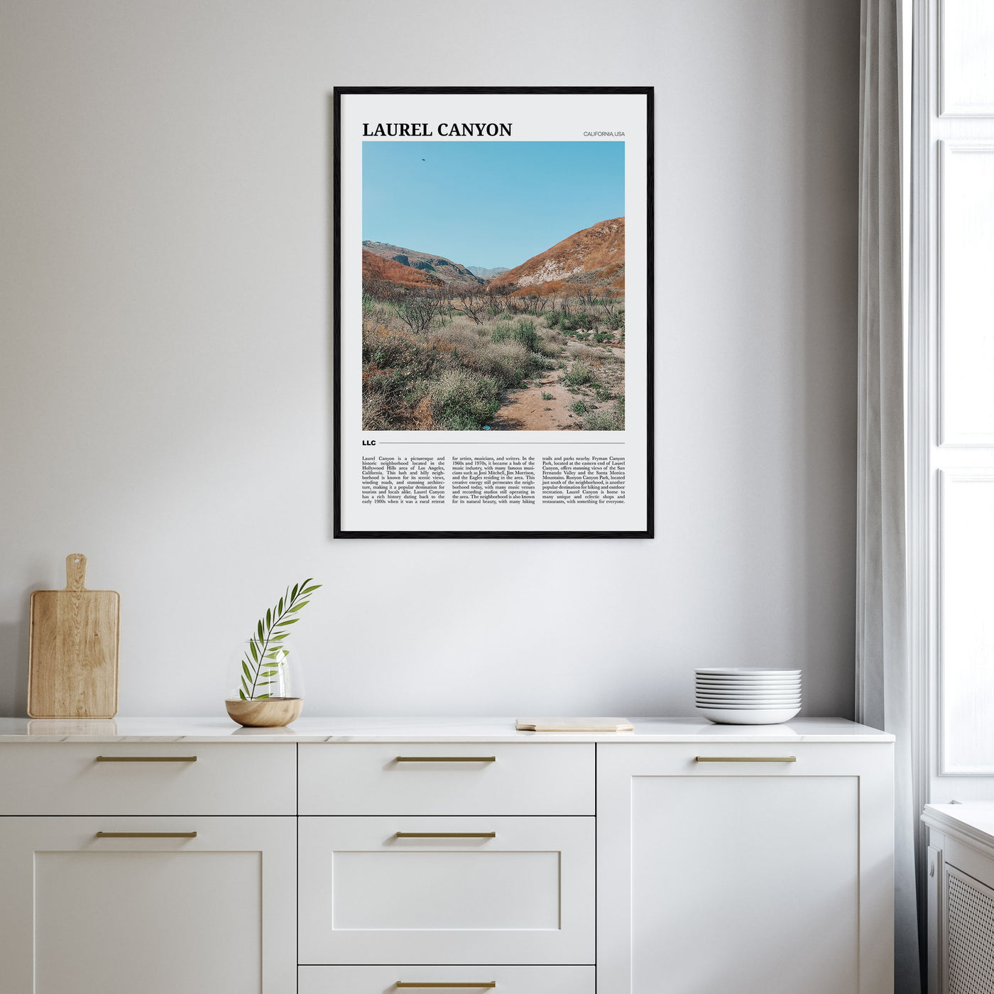 Laurel Canyon Travel Color Poster