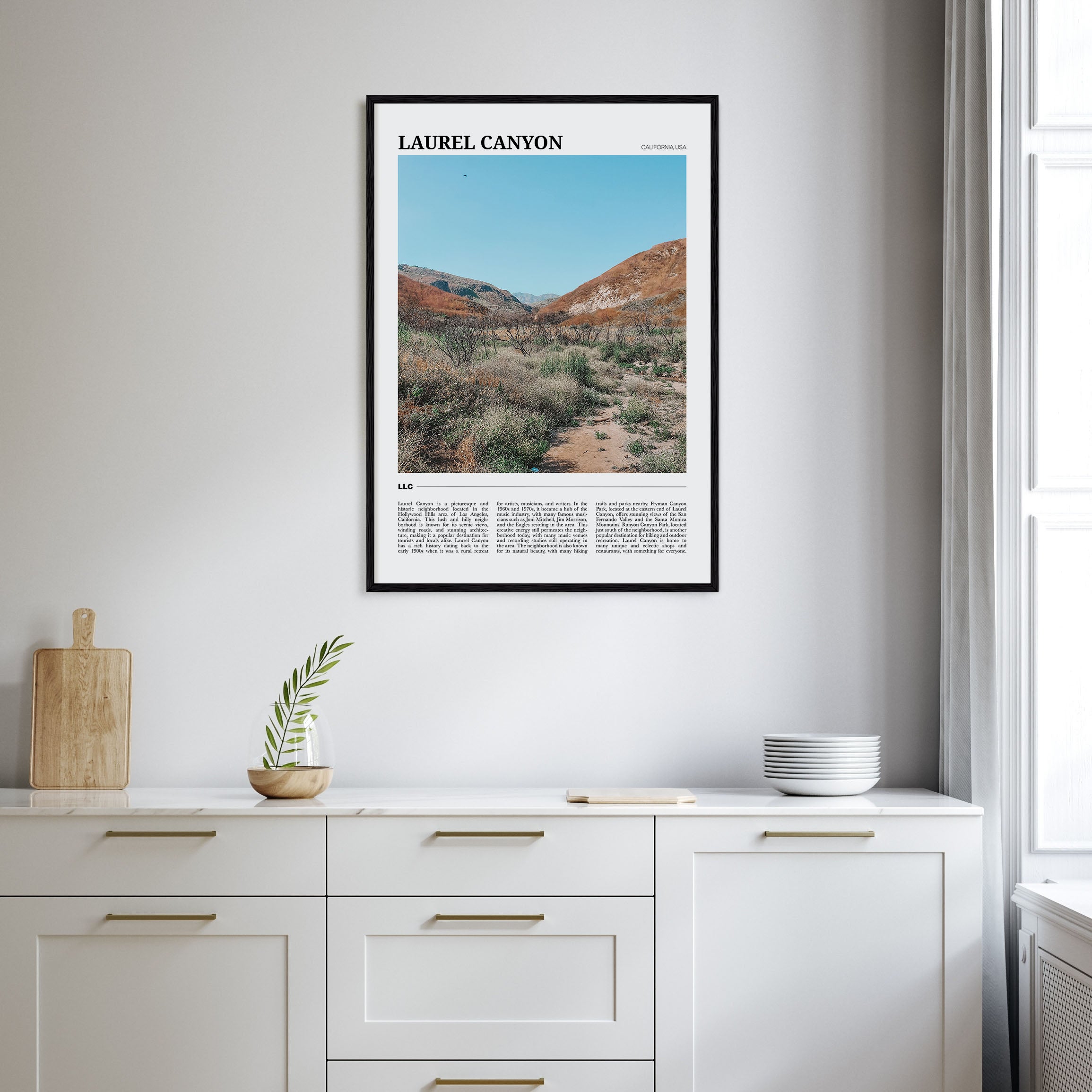 Laurel Canyon Travel Color Poster