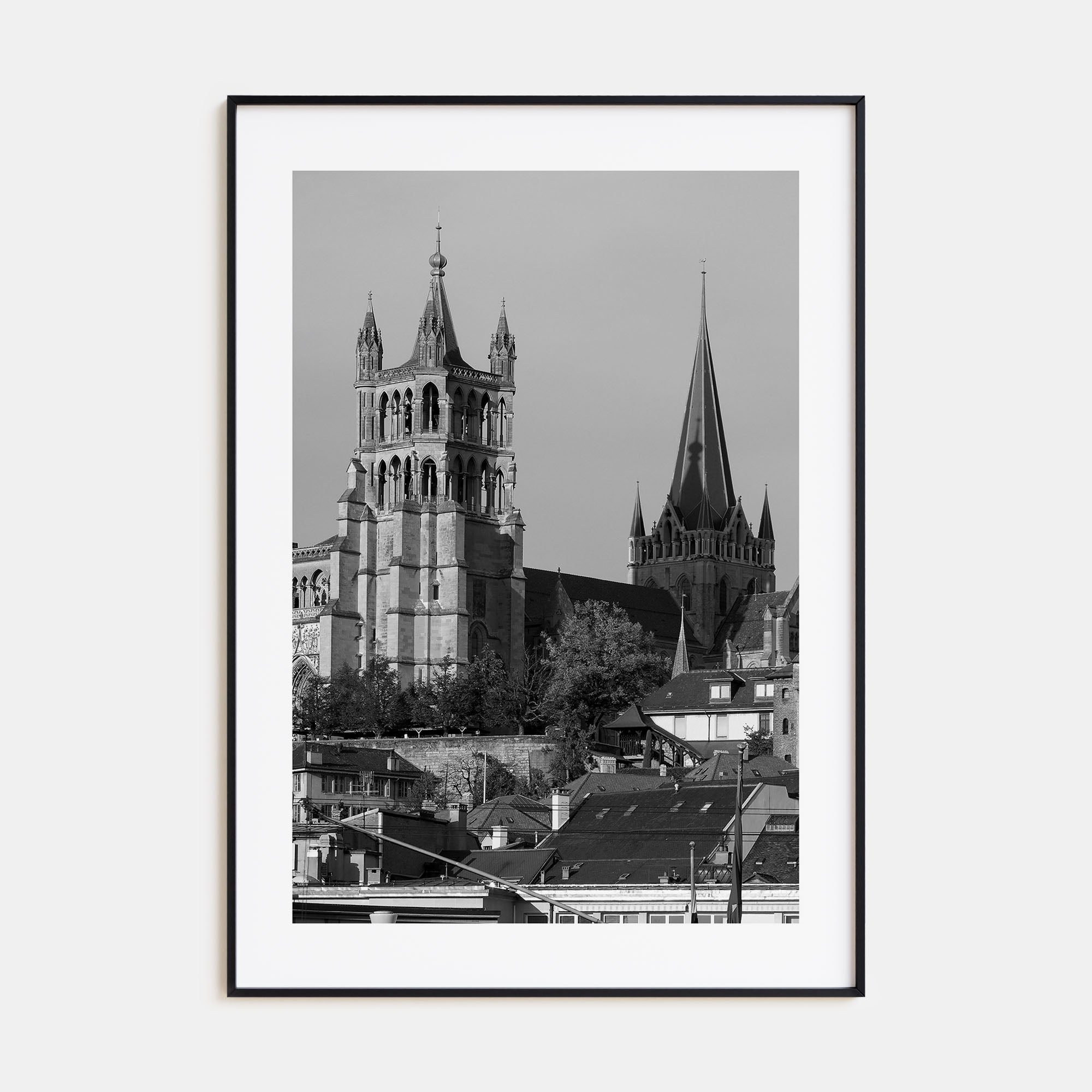 Lausanne Photo B&W Poster