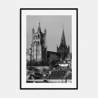 Lausanne Photo B&W Poster