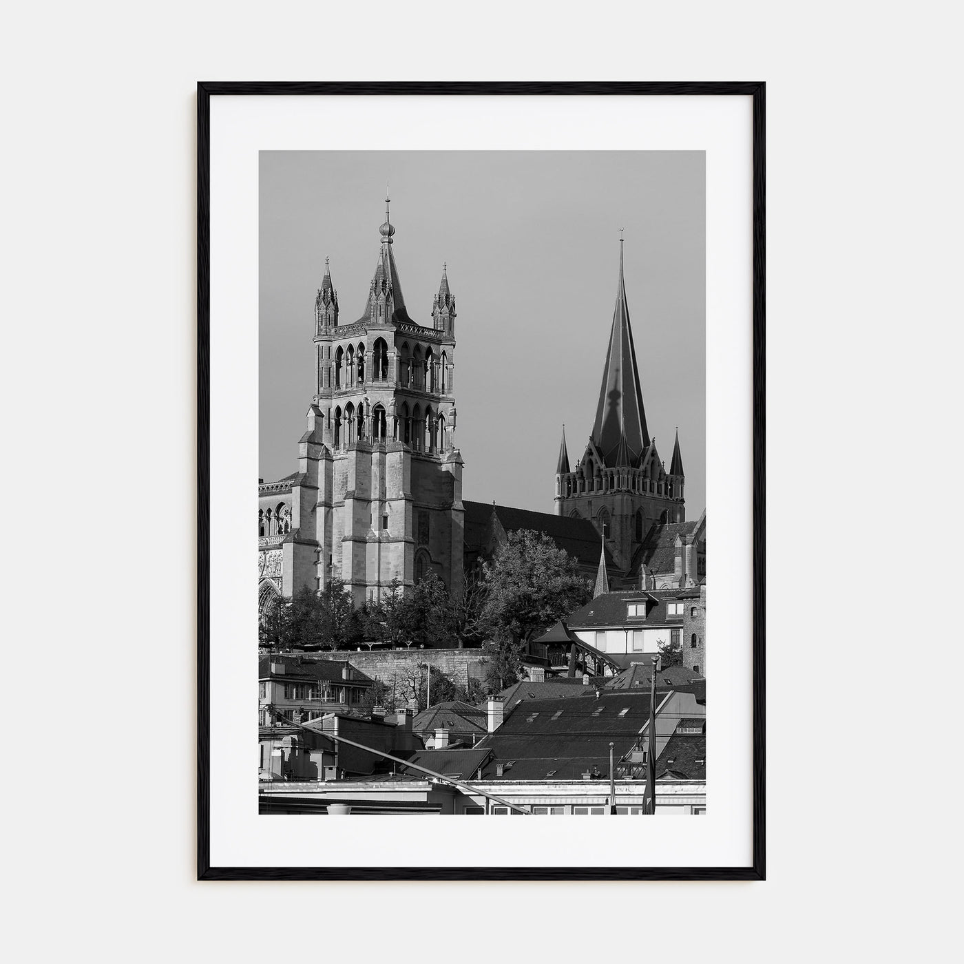 Lausanne Photo B&W Poster