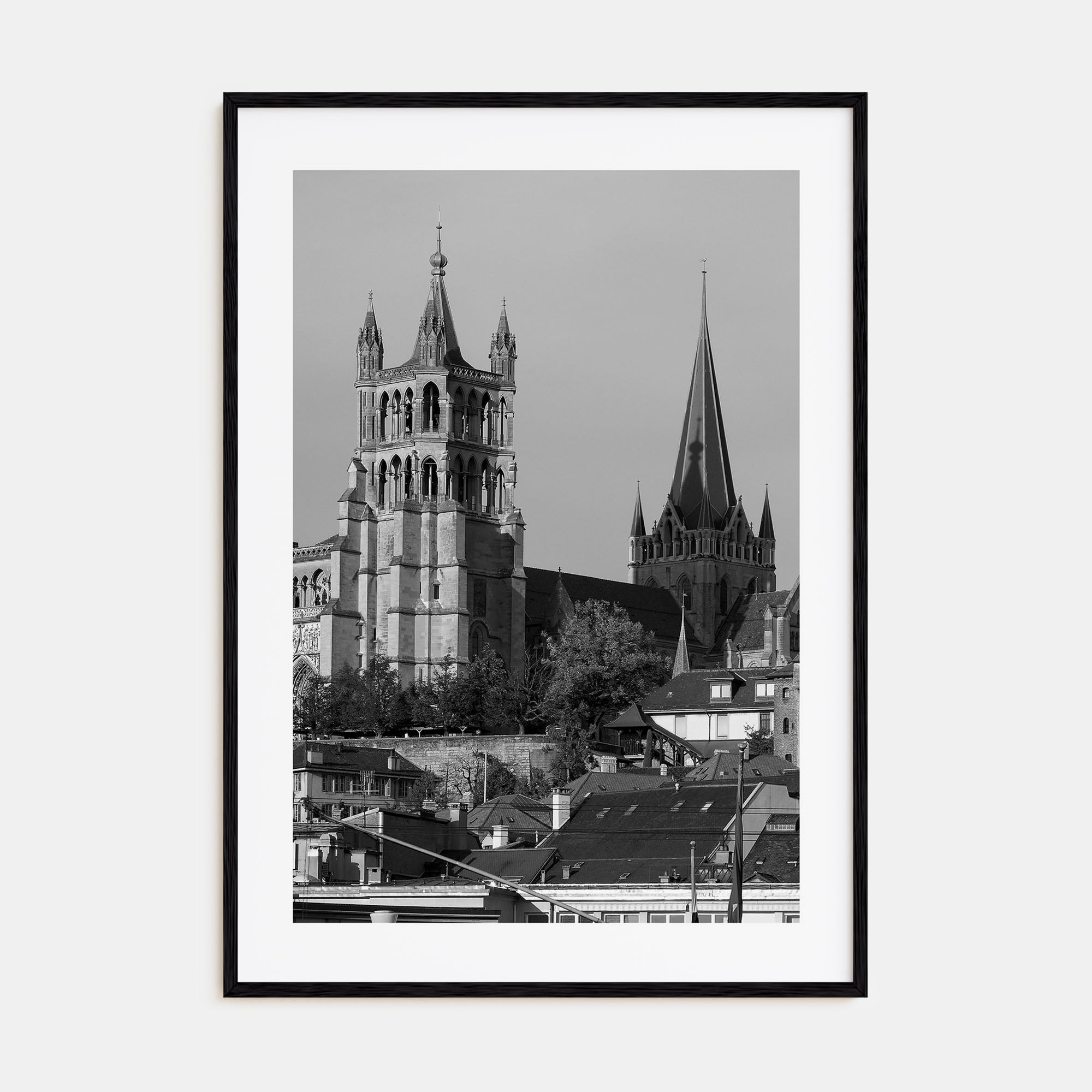 Lausanne Photo B&W Poster