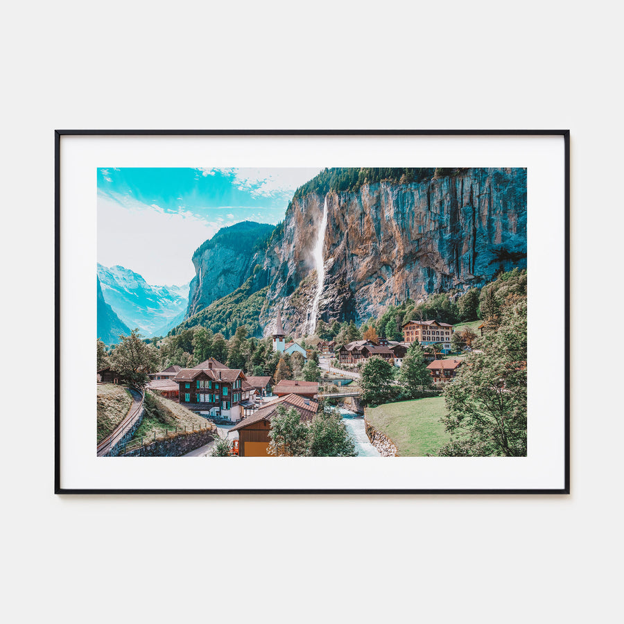 Lauterbrunnen Landscape Color Poster