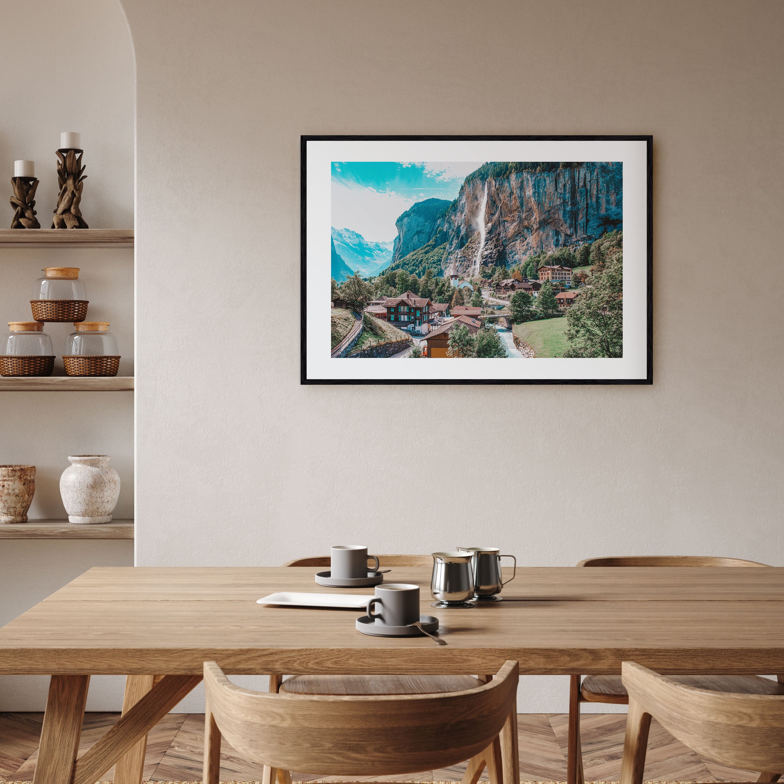 Lauterbrunnen Landscape Color Poster
