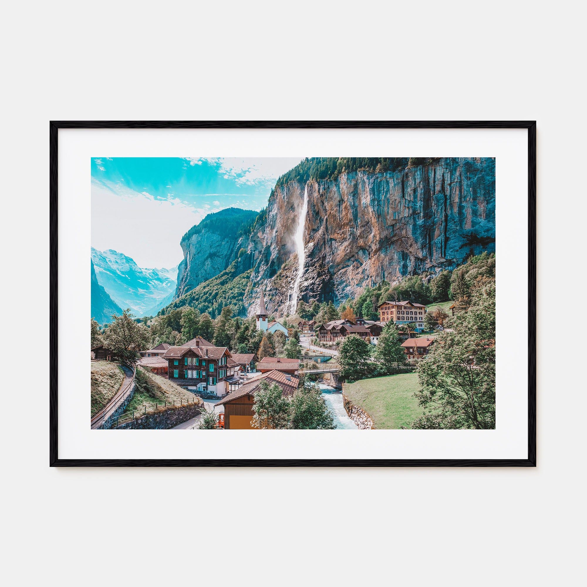Lauterbrunnen Landscape Color Poster