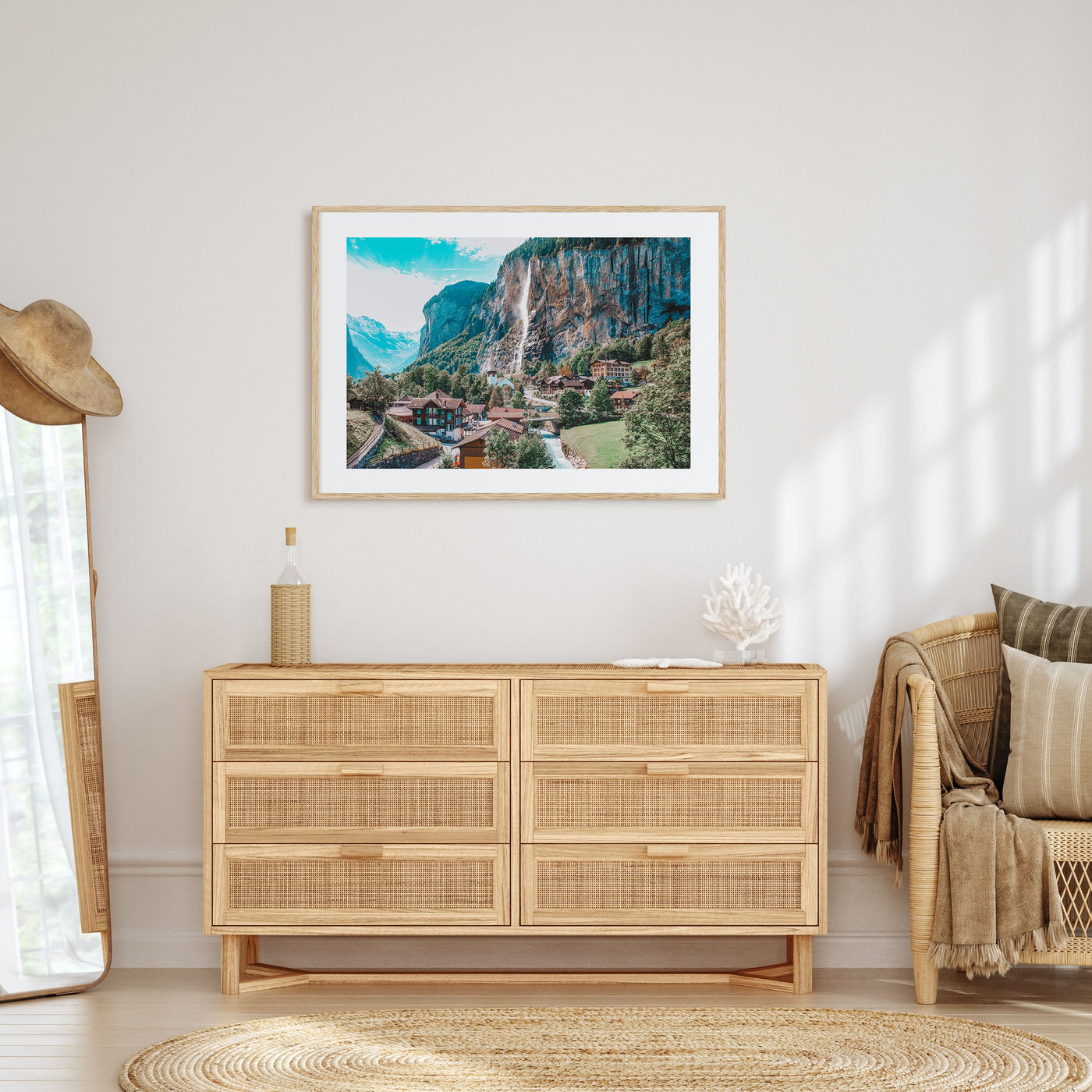 Lauterbrunnen Landscape Color Poster