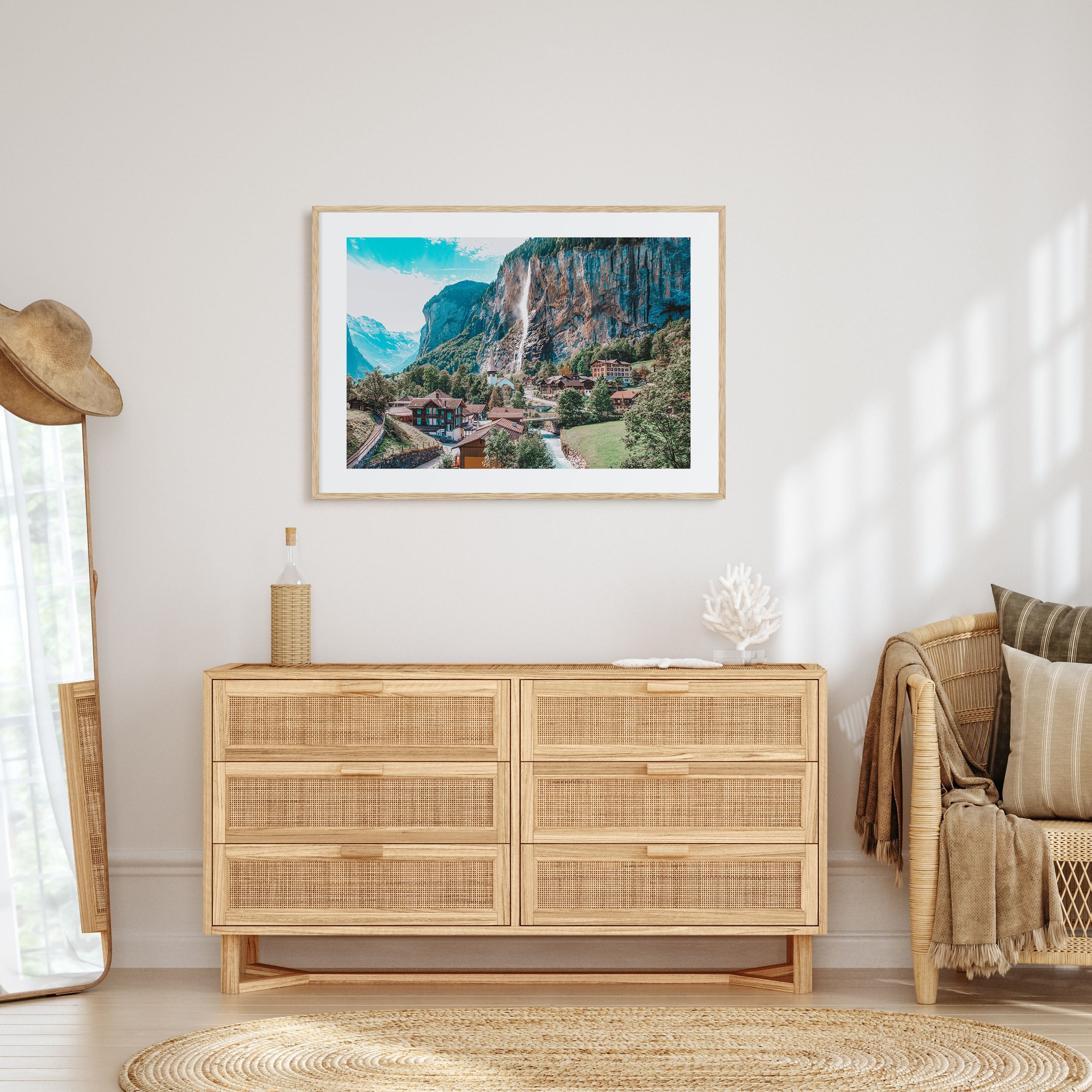 Lauterbrunnen Landscape Color Poster