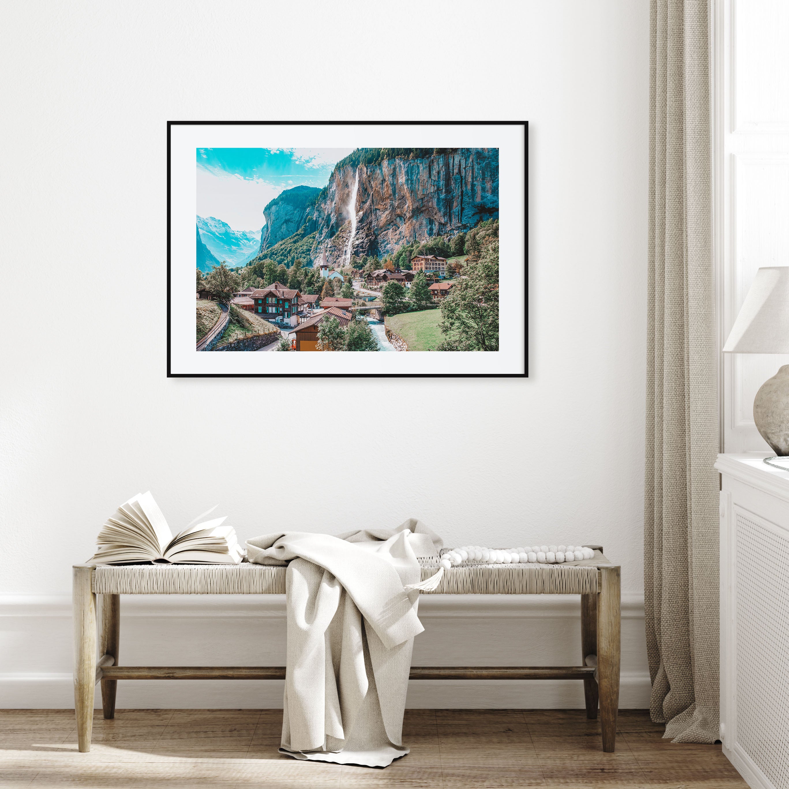 Lauterbrunnen Landscape Color Poster