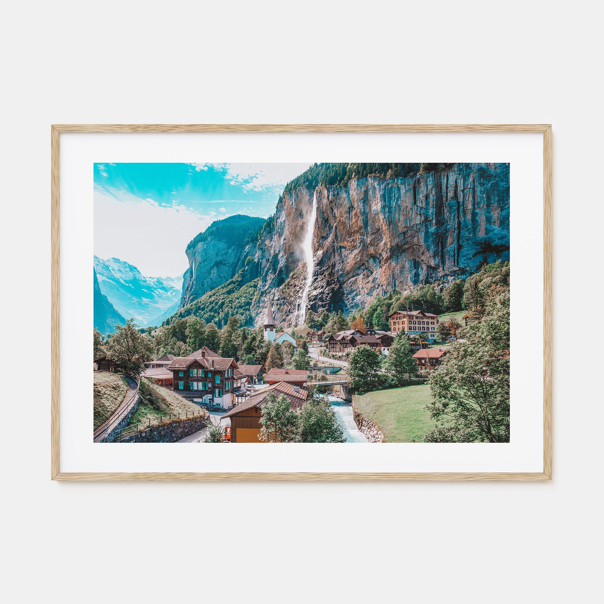 Lauterbrunnen Landscape Color Poster