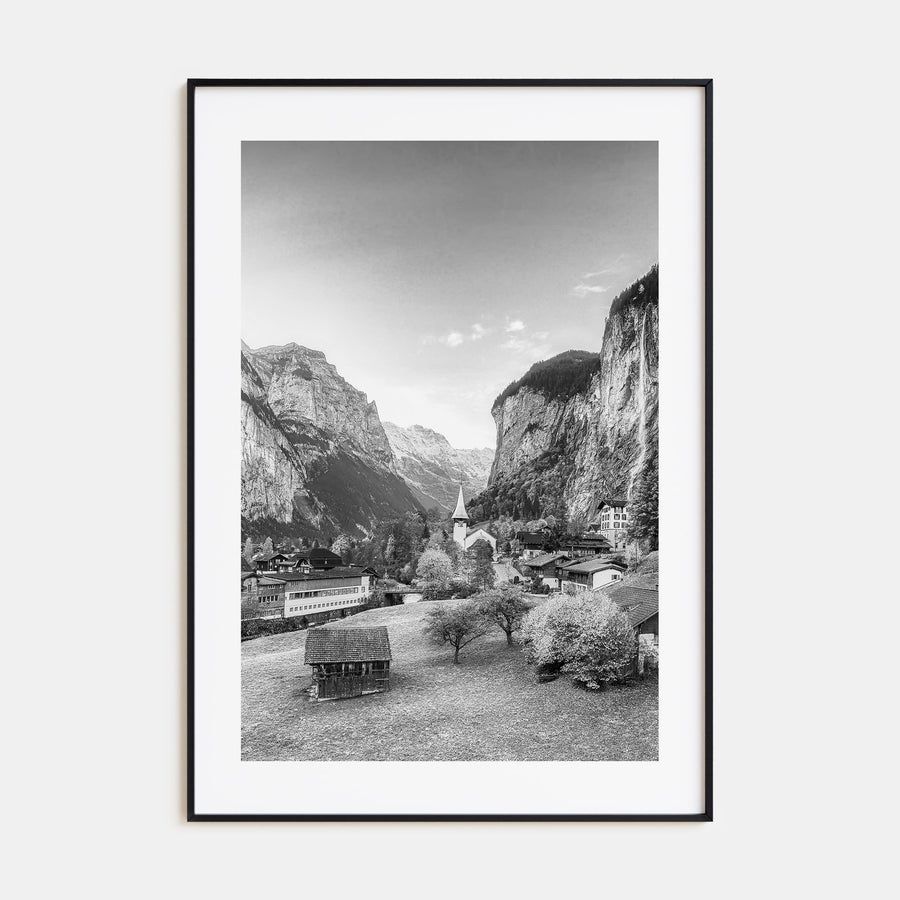 Lauterbrunnen Photo B&W Poster