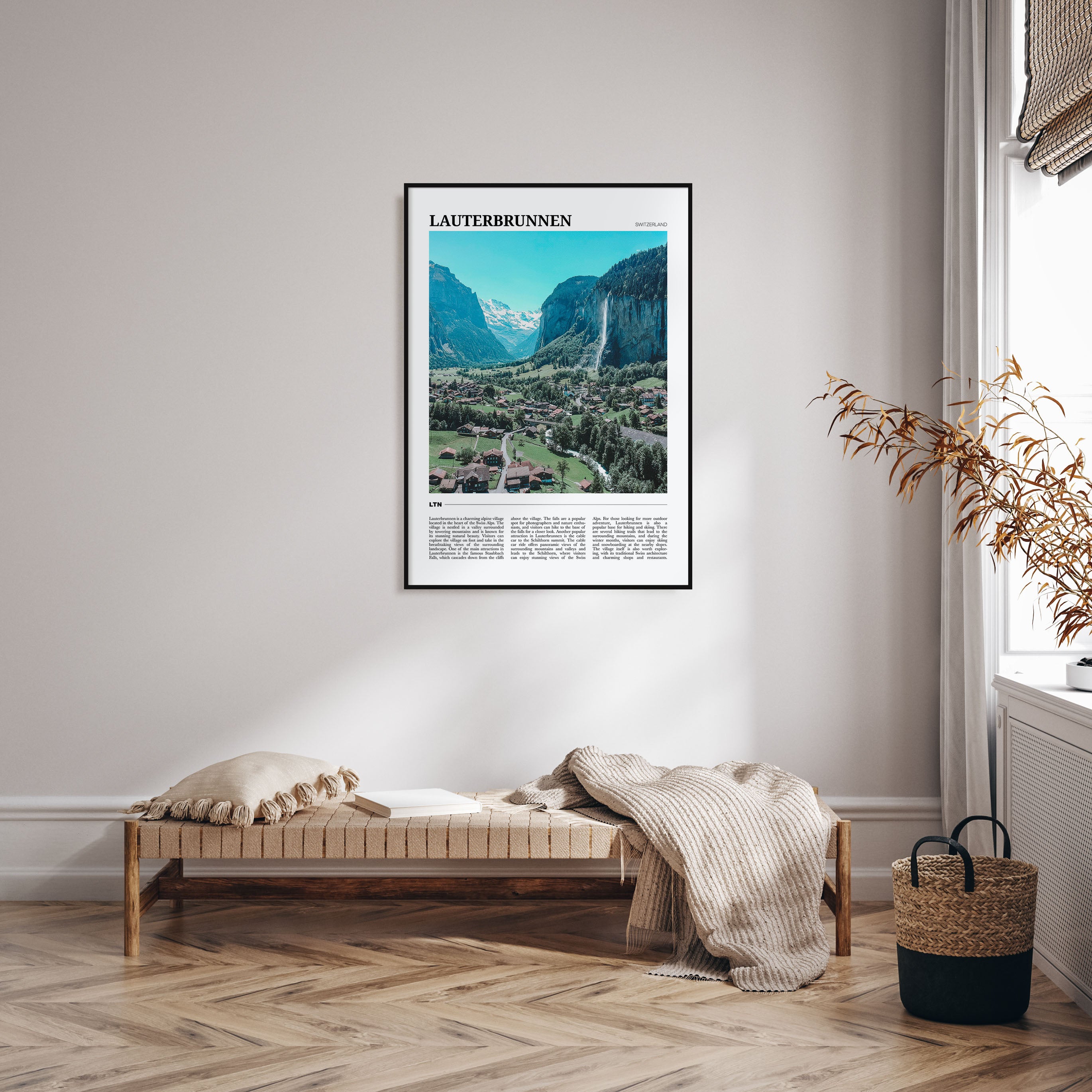 Lauterbrunnen Travel Color Poster