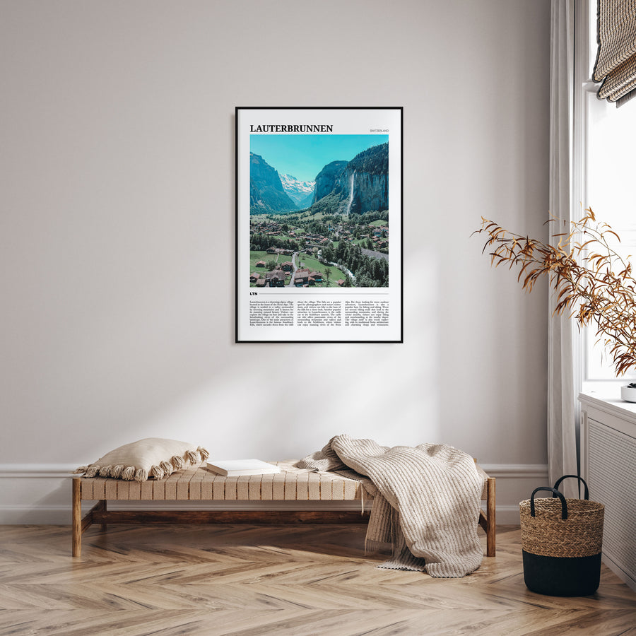 Lauterbrunnen Travel Color Poster