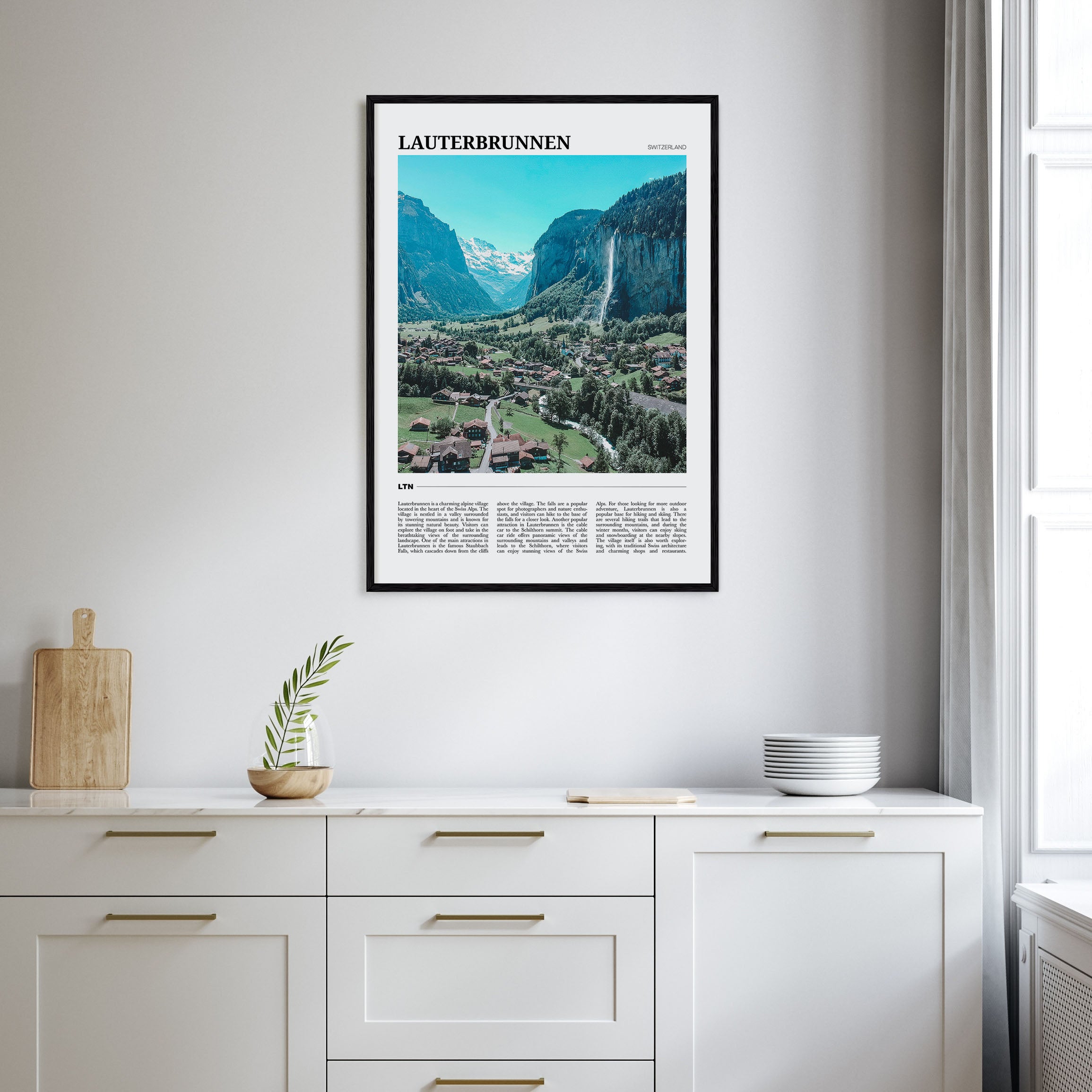 Lauterbrunnen Travel Color Poster