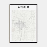 Lawrence, Kansas Map Portrait Poster