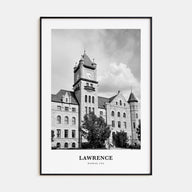 Lawrence, Kansas Portrait B&W Poster