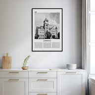 Lawrence, Kansas Travel B&W Poster