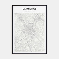Lawrence, Massachusetts Map Portrait Poster
