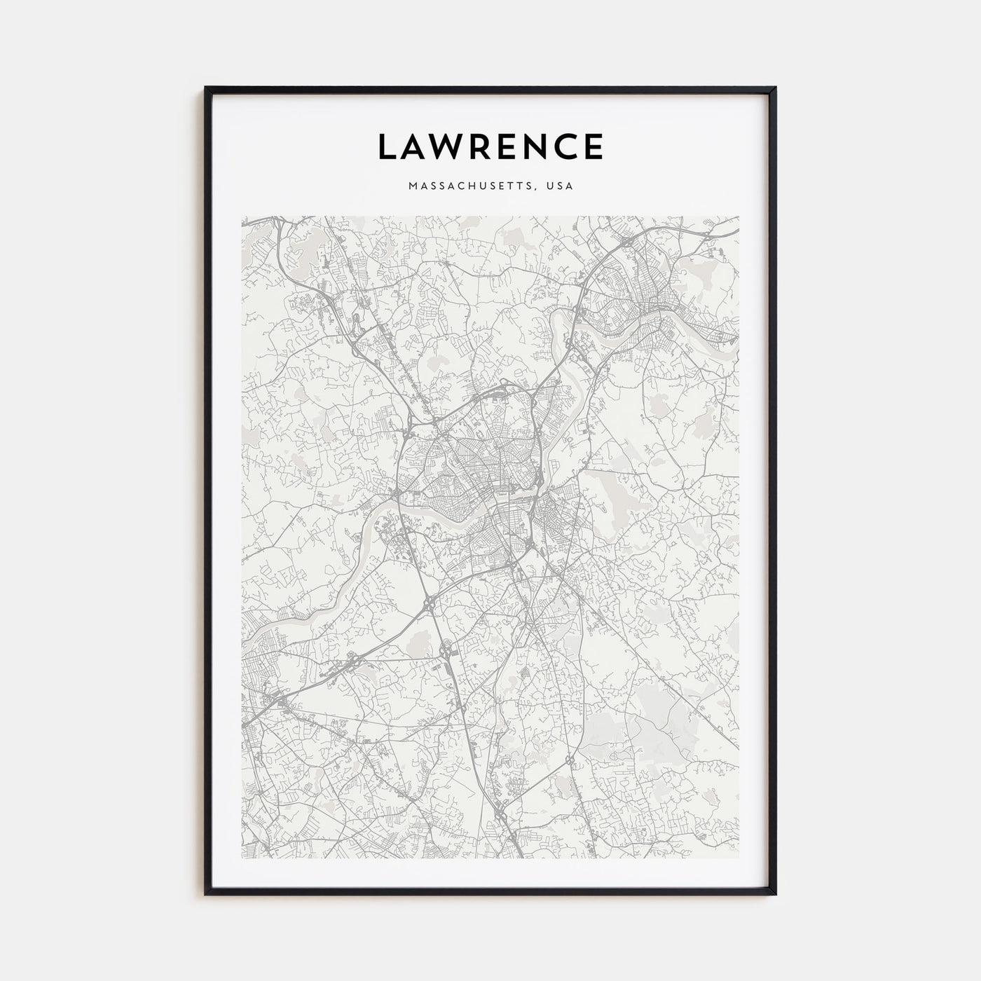Lawrence, Massachusetts Map Portrait Poster
