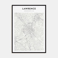 Lawrence, Massachusetts Map Portrait Poster