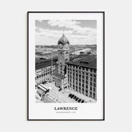 Lawrence, Massachusetts Portrait B&W Poster