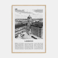 Lawrence, Massachusetts Travel B&W Poster