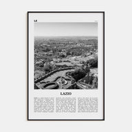 Lazio Travel B&W Poster