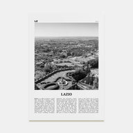 Lazio Travel B&W Poster