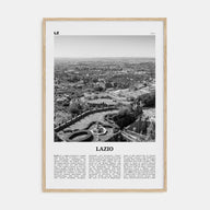 Lazio Travel B&W Poster