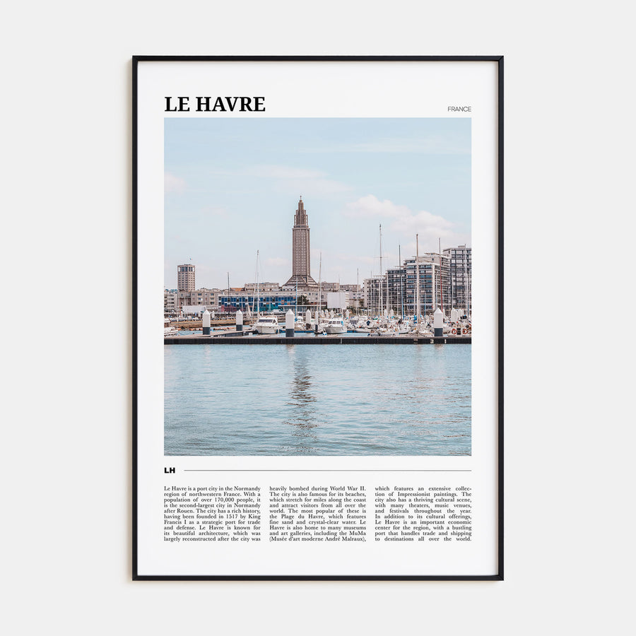 Le Havre Travel Color Poster