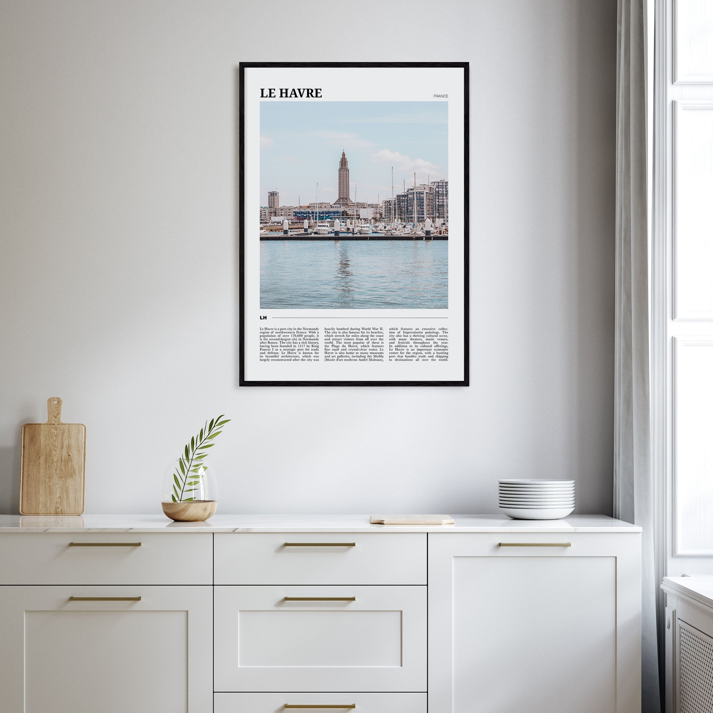 Le Havre Travel Color Poster