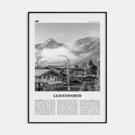 Leavenworth Travel B&W Poster