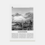 Leavenworth Travel B&W Poster