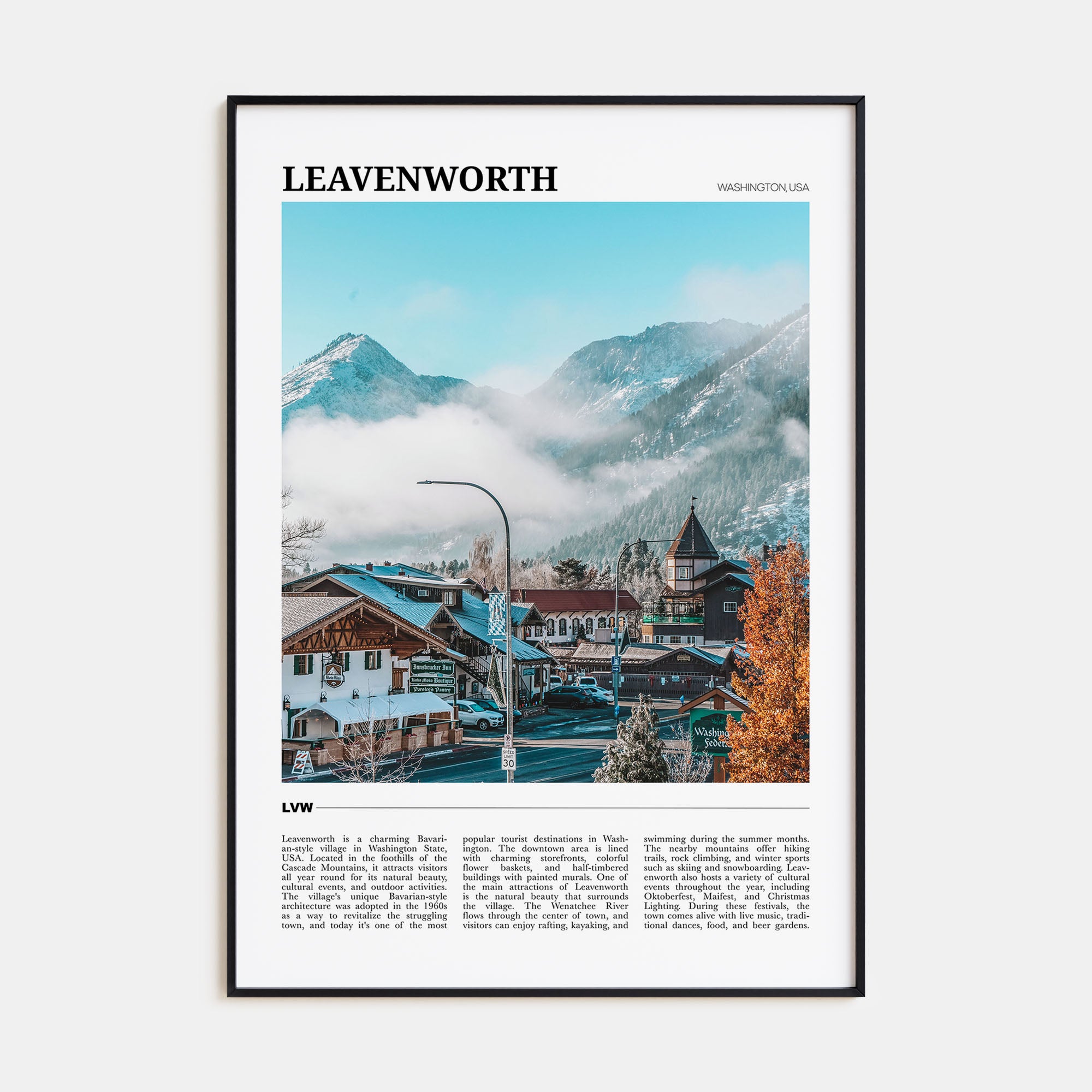 Leavenworth Travel Color Poster