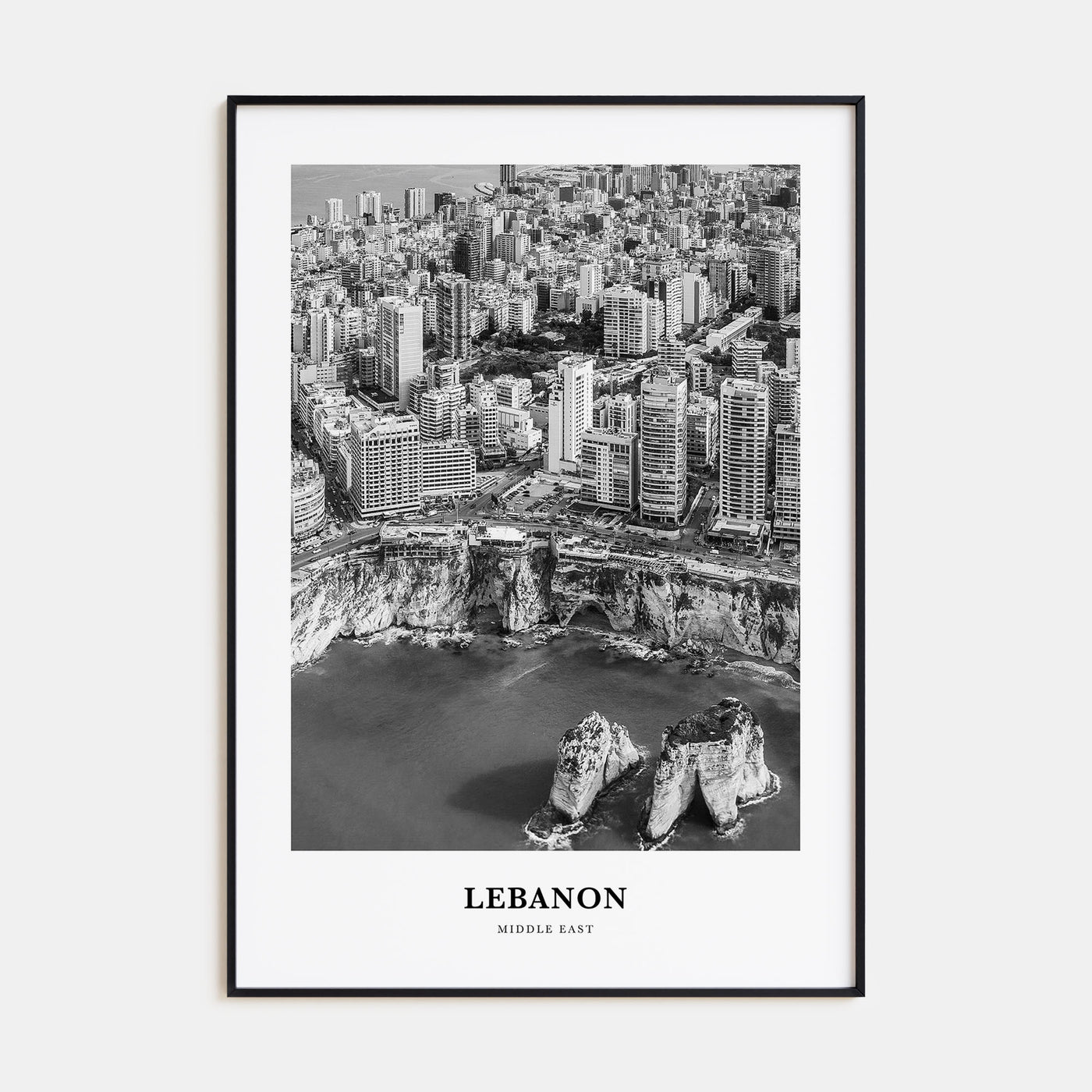 Lebanon Portrait B&W No 1 Poster