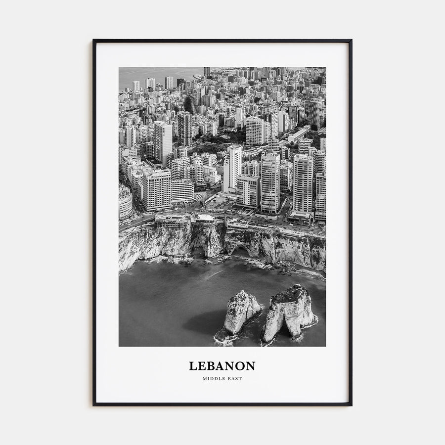 Lebanon Portrait B&W No 1 Poster