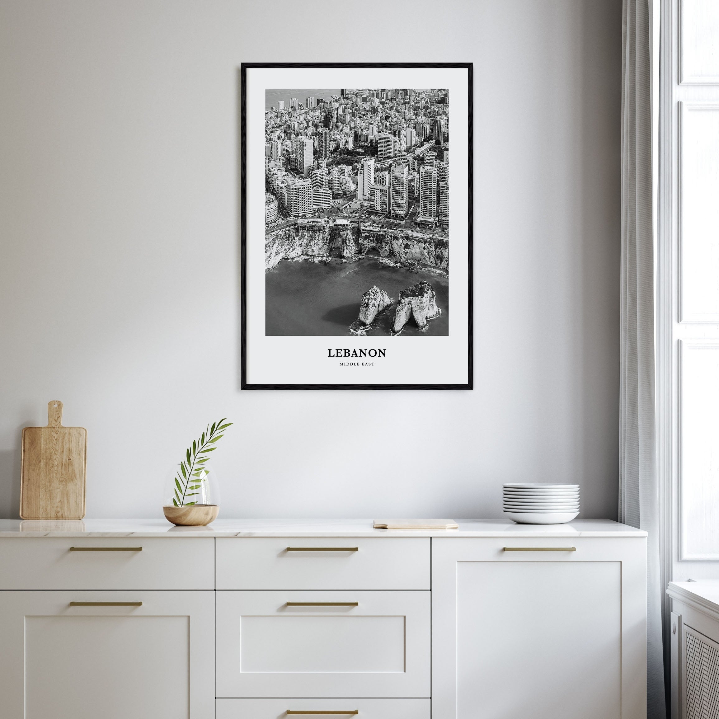 Lebanon Portrait B&W No 1 Poster