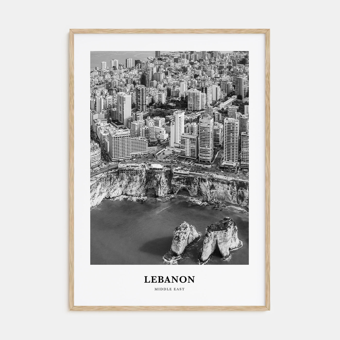 Lebanon Portrait B&W No 1 Poster