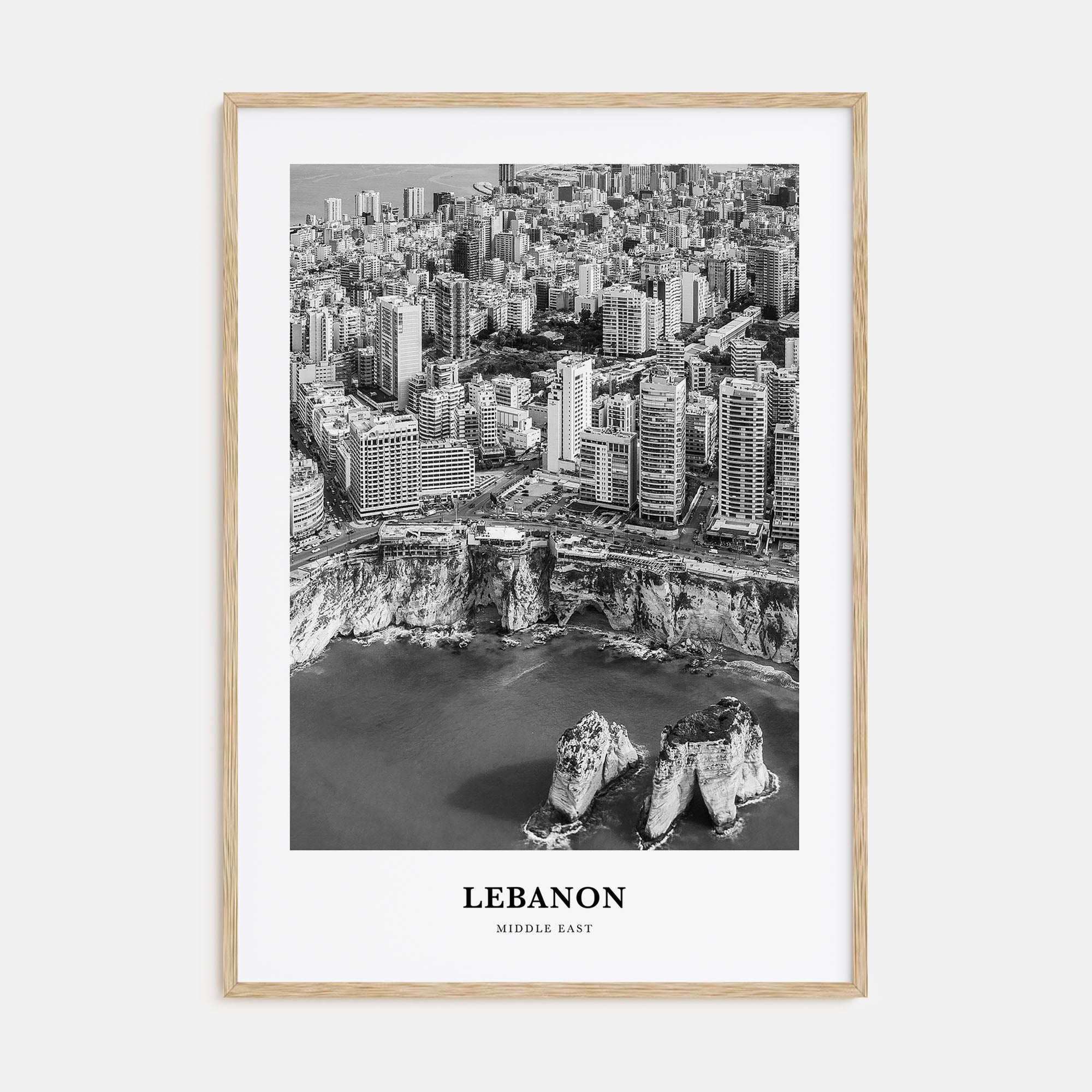 Lebanon Portrait B&W No 1 Poster