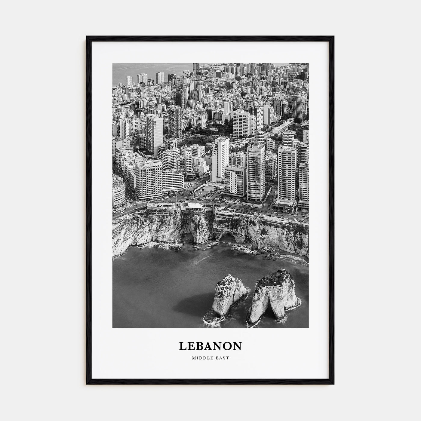 Lebanon Portrait B&W No 1 Poster
