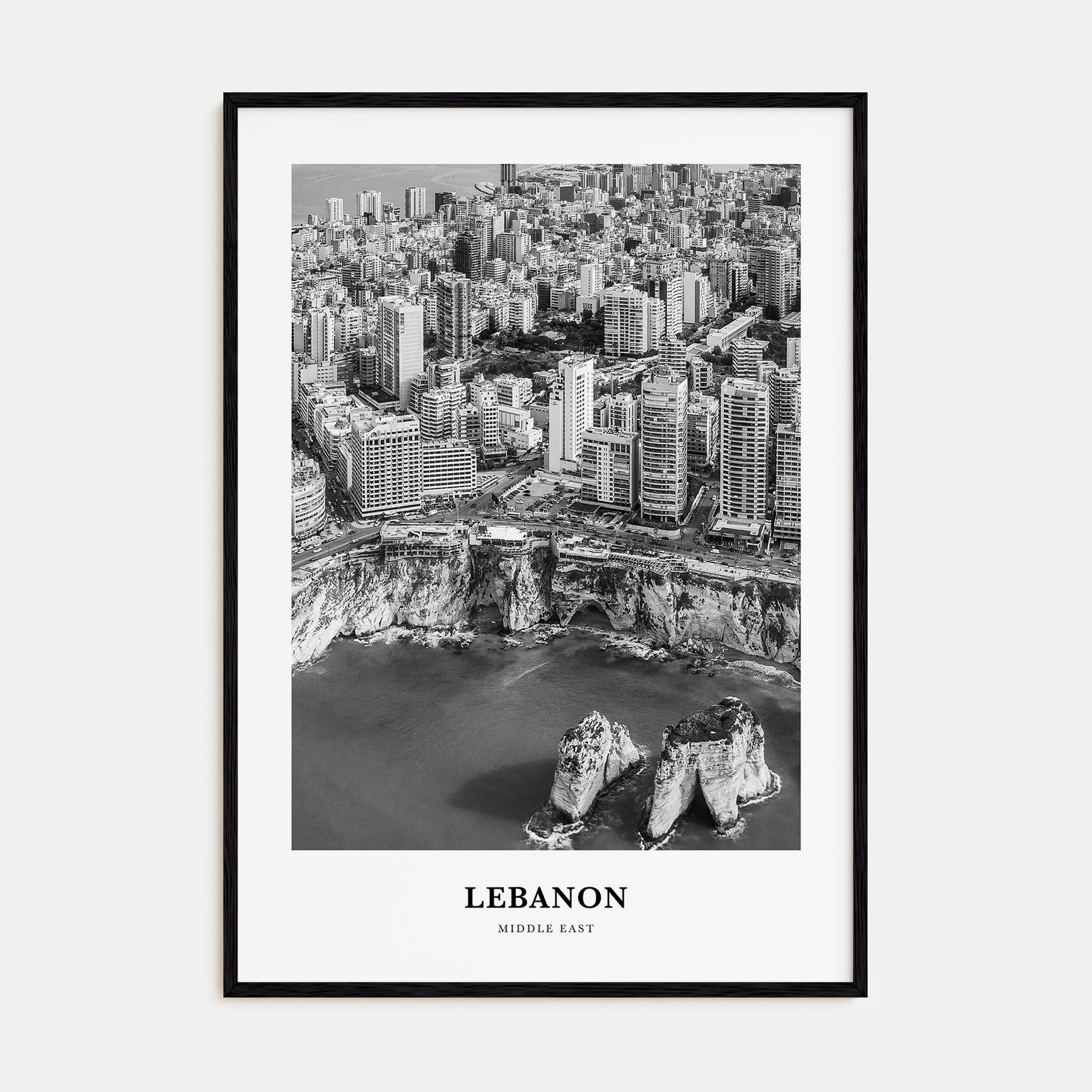Lebanon Portrait B&W No 1 Poster