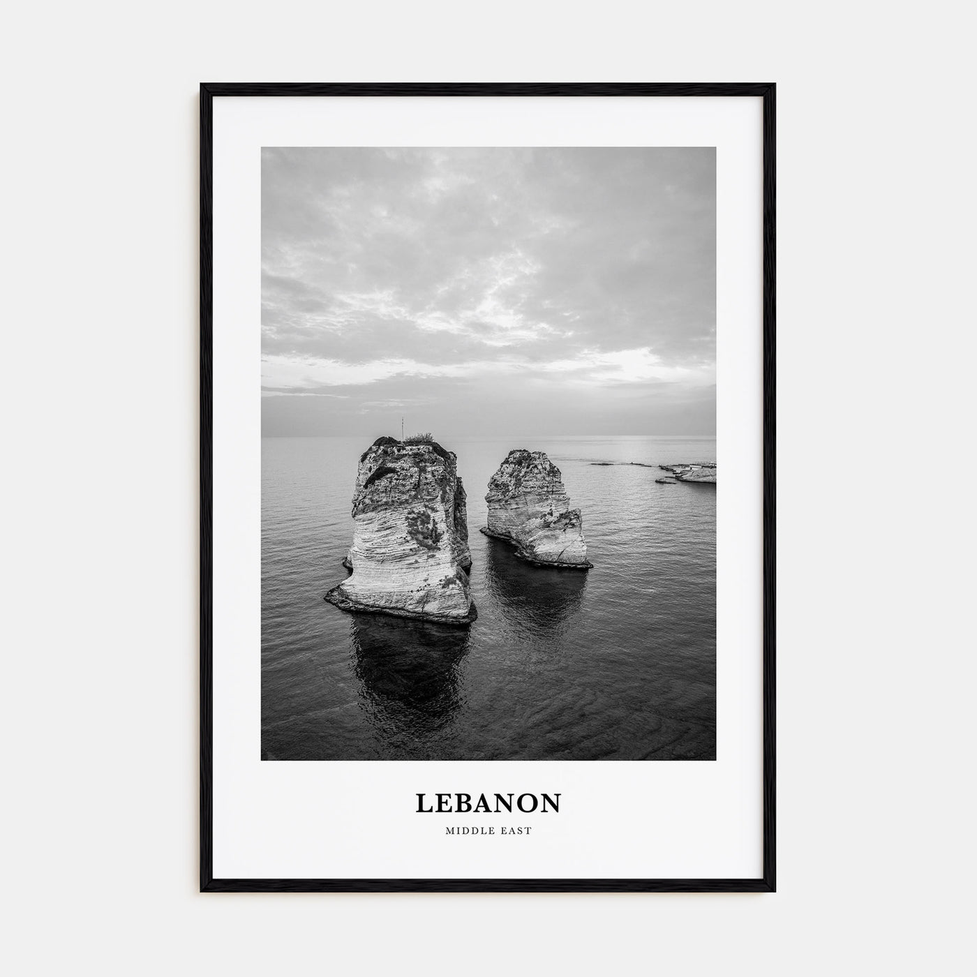 Lebanon Portrait B&W No 2 Poster