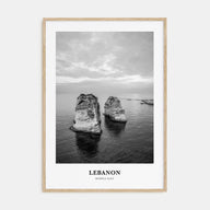 Lebanon Portrait B&W No 2 Poster