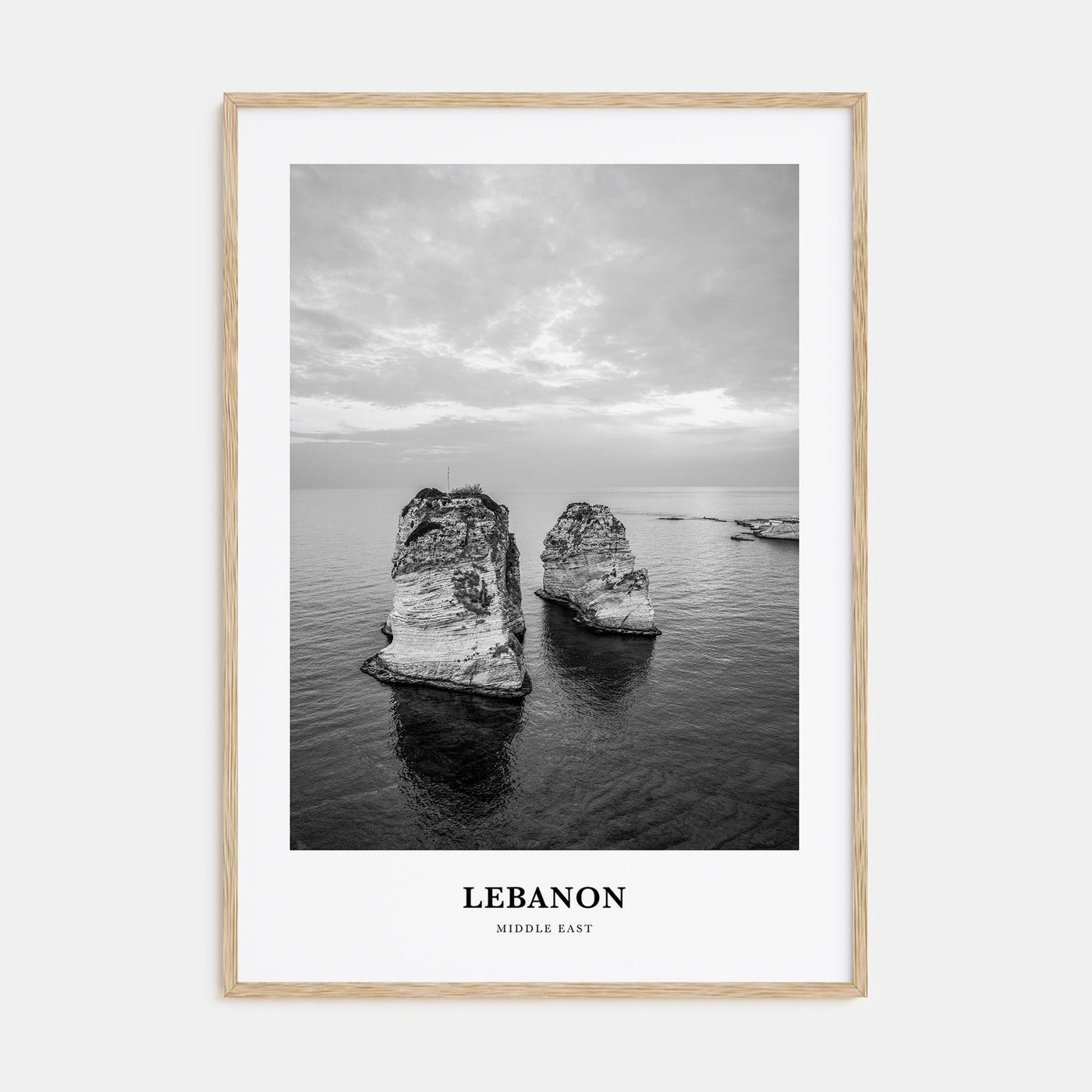 Lebanon Portrait B&W No 2 Poster