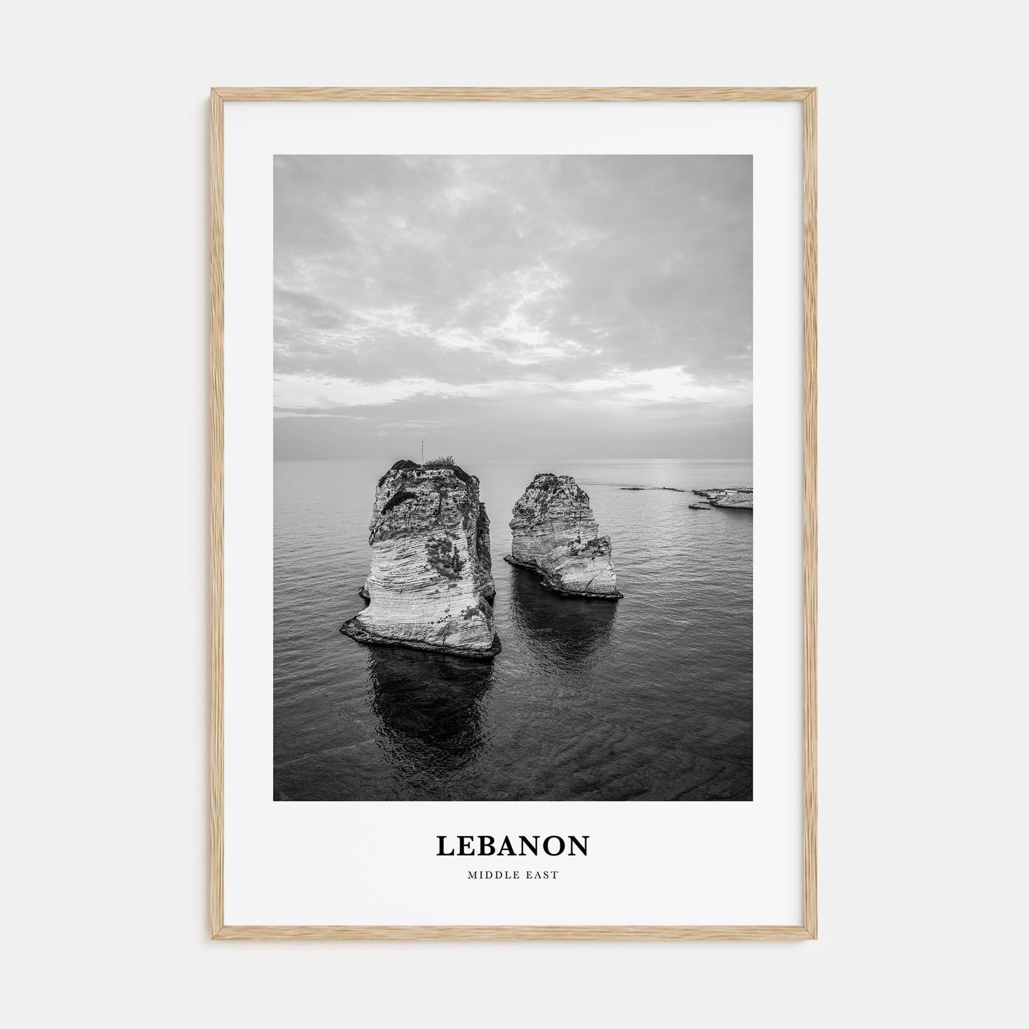 Lebanon Portrait B&W No 2 Poster