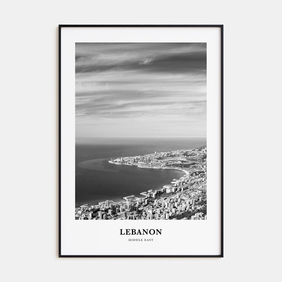 Lebanon Portrait B&W No 3 Poster