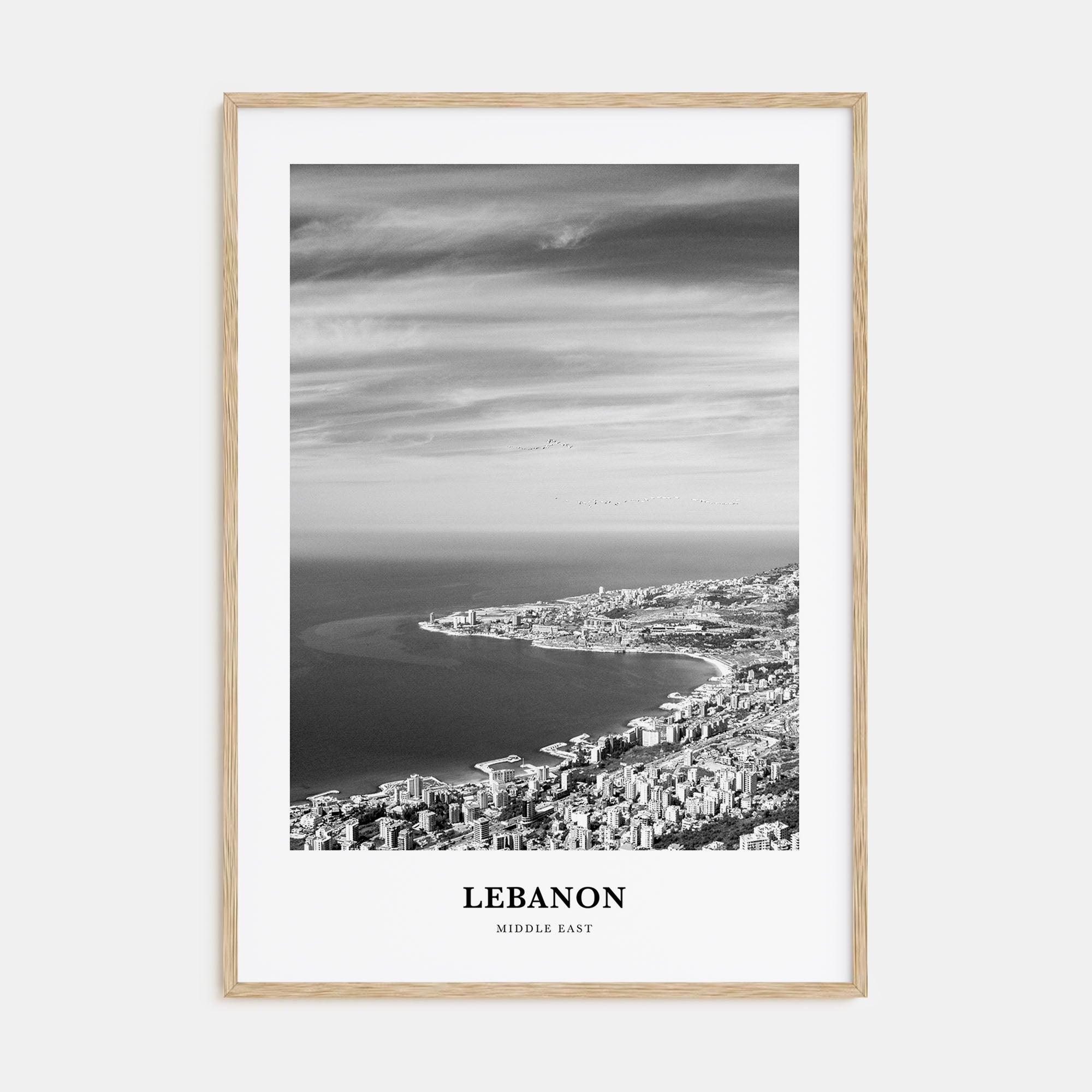 Lebanon Portrait B&W No 3 Poster
